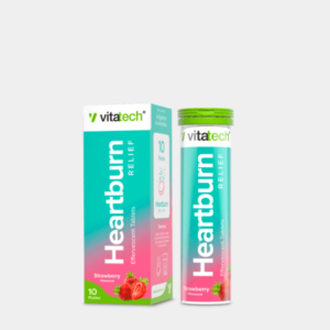Vitatech Heartburn Effervescent supplement for fast heartburn relief and neutralizing stomach acidity